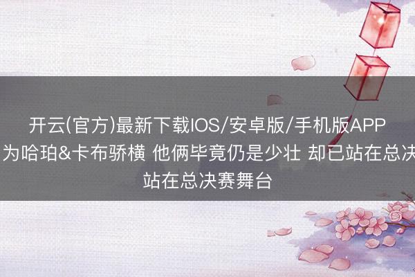 开云(官方)最新下载IOS/安卓版/手机版APP 米奇：为哈珀&卡布骄横 他俩毕竟仍是少壮 却已站在总决赛舞台